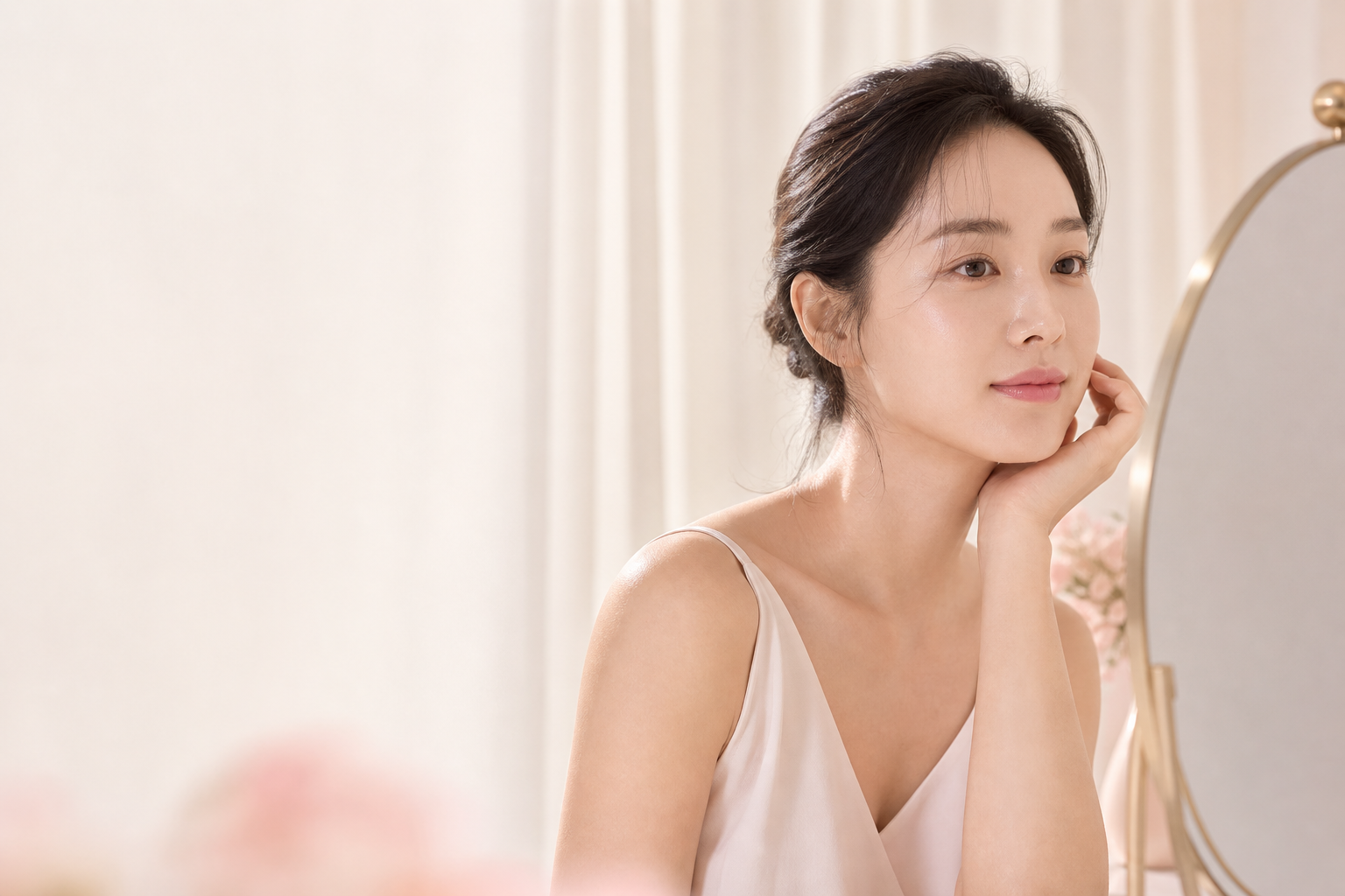 自然透亮肌肤与素颜自信